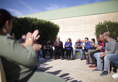 Taller de mindfulness en la prisión de Huelva